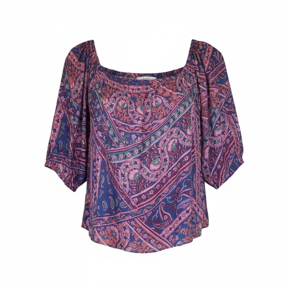 NWT ba&sh Women's Fenji Floral Printed Blouse